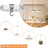 Helunsi 4-3/4 Inch 20lbs Ceiling Canopy Kit, Silver Chandelier Pendant Light Canopy Kit, Ceiling Light Cover Plate