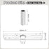 LUMLLSAJI 4" 6 Set 1/4IP Set Light Crossbar Kit, Universal Light Fixture Mounting Bracket with Tap Center Hole Ceiling