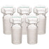 Hex Head Hollow Glass Stopper, 5-Pack Hexagonal Head for 24/40 Standard Taper Joint Glass Lab Stopper