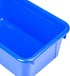 Storex Small Cubby Bins – Plastic Storage Containers for Classroom with Non-Snap Lid, 12.2 x 7.8 x 5.1 inches, Blue,