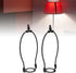 MUNEFE E26 (2Pcs) Lamp Shade Harps Holder, Lamp Harp Holder Kit, Metal Lampshades Holder with Light Base for Table