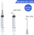 100 Pack Disposable 5ml/cc Lab Syringes with 22Ga 1.25 Inch Needle, Individually Sealed