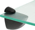 Alise 2 Pcs Adjustable Brackets for Board/Glass Floating Shelf, Wall Mount Support Holder Accessories (Black Finish)