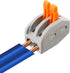 100 Pcs Lever Connectors Nuts 2 Conductor Combination Compact Wire Connectors Fast Connection Terminal 28-12 AWG Suitable for Multiple Types
