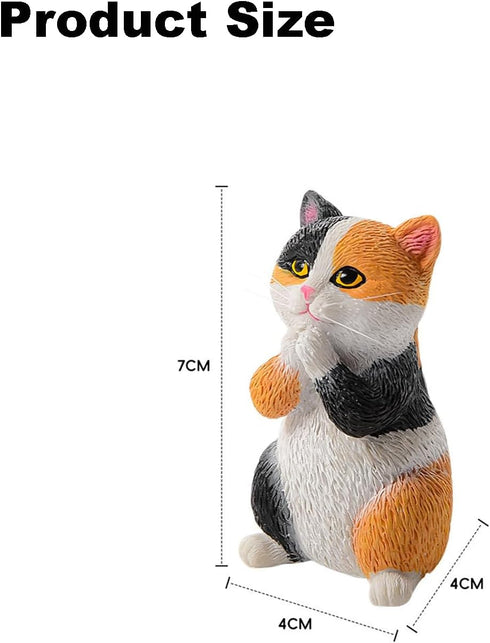 2) Cute Cat Glasses Display Stand,Creative Natural Resin Eyeglass Holder,Funny Decorative Eyeglass Sunglass