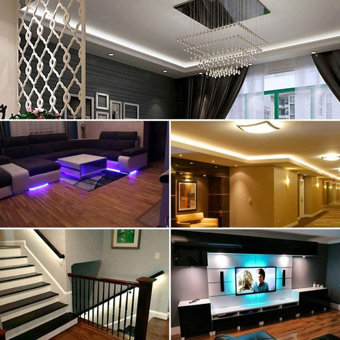 16.4ft 150 44 12v DAYBETTER Waterproof Led Lights for Bedroom, Led Strip Lights, LEDs Color Changing RGB Keys Remote