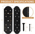I Shape Steel Flat Bracket, 4 Pcs 10" X 3" Flat Fixing Mending Plates with Screws Set for Wood Lumber Timber Connectors