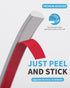 Art3d 10 Ft Peel and Stick Trim for Backsplash Tile Edge, Self-Adhesive Liner for Corner Decor in Silver