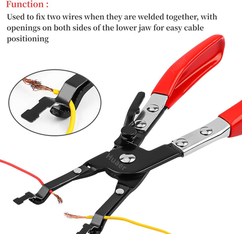 Akozon Car Soldering Pliers, Metal Soldering Plier Multi-Function Wire Welding Clamp Tool for Automobile Maintenance