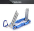 Utoolmart 8 in 1 Torx Key Set, Folding Combination Wrench Repair Tool for Torx Head Socket Screw T9-T40