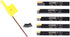 Accusize Industrial Tools 5 Pc Indexable Turning Tool Set, 1/4'' by 2'' Oal, with Tcmt1.8(1.5) Carbide Inserts