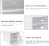 Desk Organizer with Drawer, Plastic Storage Box for Office Stationery Supplies, Desktop Organizer for School Home (3
