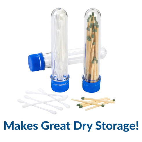 Steve Spangler Large Plastic Test Tubes with Caps, Test Tubes for Kids, 60 Pack
