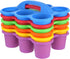 6 6-Compartment Joyibay Pcs Classroom Caddy Organizer, Desktop Plastic Caddy, Drink Holder with & Handle