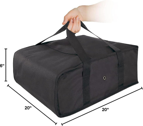 20" 20" 6" Commercial Trail maker Pizza Bags for Delivery, Insulated Pizza Delivery Bag for Delivery Drivers, x x Pizza