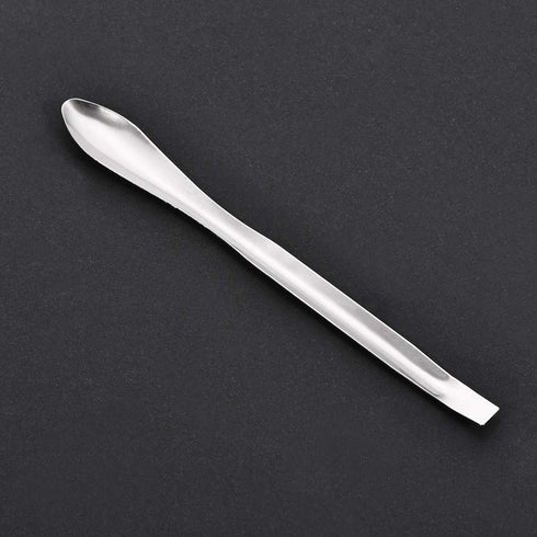 uxcell Micro Scoop 125mm Stainless Steel Reagent Sampling Lab Spoon, 5Pcs