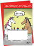 NobleWorks Animal Love Funny Valentine's Day Card with Envelope - Cute Unicorn Relationships C3158VDG