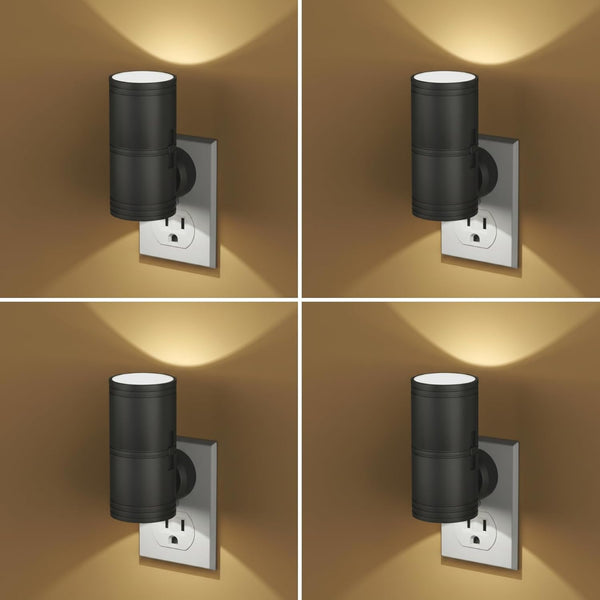 Likelgn Night Light Plug into Wall, 4 Pack Dimmable LED Nightlight with Dusk