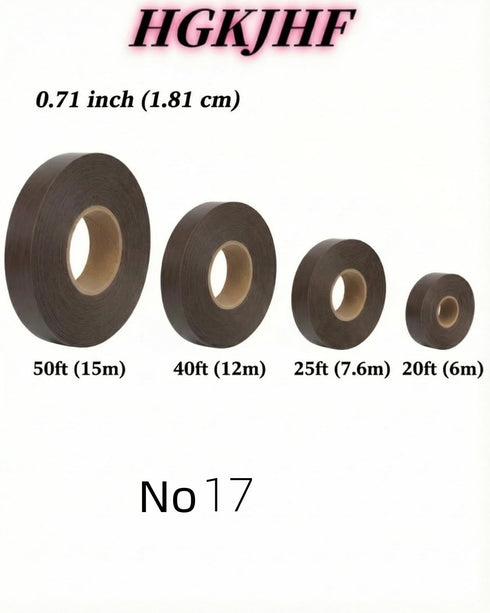 (No17-Dark 1.81cm*40ft) HGKJHFmelamine Edging Tapepre Coated with hot melt Adhesive Flexible Veneer Edge Edging, Used