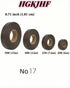 (No17-Dark 1.81cm*40ft) HGKJHFmelamine Edging Tapepre Coated with hot melt Adhesive Flexible Veneer Edge Edging, Used