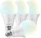 LUXRITE A19 LED Light Bulb, 75 Watt Equivalent, Dimmable, 5CCT Selectable, 1100LM, Standard LED Bulbs 11W, 4 Pack