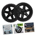 4pcs PRETYZOOM Replacement Wheels for Shopping Cart Rolling Cart Wheels for Grocery Trolley