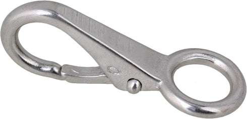 BQLZR Metal Keychains Keyring Holder Organizer, Stainless Snap Hook, 55mm