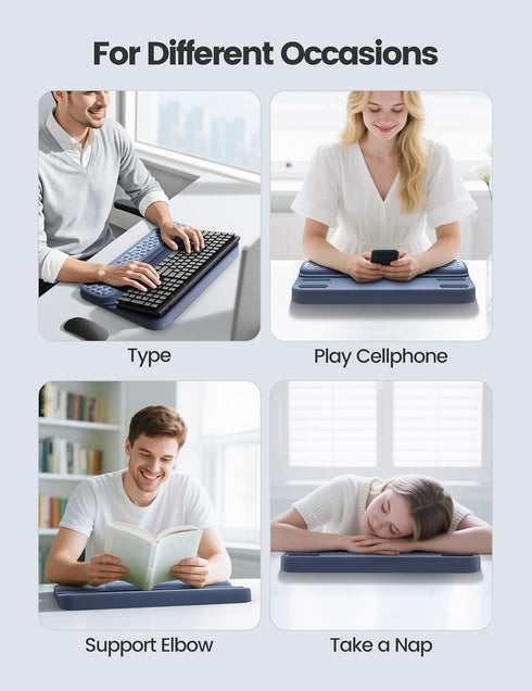 Vaydeer Wrist Rest with Keyboard Stand, Computer Wrist Support Pad, Ergonomic Keyboard Riser Holder Lift Tray
