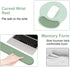 Set, MOSISO Wrist Rest Support for Mouse Pad&Keyboard Circle Curved Ergonomic Mousepad&Coaster Non-Slip Base