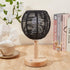 BENECREAT Small Boho Shades Replacement, Black Paper Cord Lampshade Woven Pendant Light Covers Retro Lampshade
