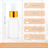 6 Pack Dropper Bottle for Essential Oils, 15ml Empty Liquid Holder with Glass Eye Dropper and Golden Caps