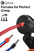 Lytool 1200pcs Double Wire Ferrule Kit, Insulated Ferrule Crimp Pin, Single-Line and Twin Wire Ferrule Set