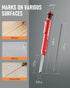 Nicpro 18 Pack Carpenter Pencil Set with Sharpener, Mechanical Pencils with 76 Refills, Carbide Scribe Tool, Heavy Duty