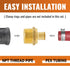 SUNGATOR 3-Pack PEX 3/4" x 1" NPT Male Threaded Adapter Crimp Fitting, No Lead Brass