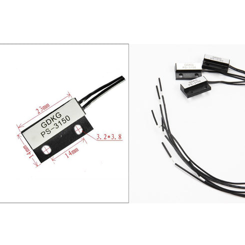 Ximimark PS-3150 Normally Open Magnetic Sensor - Reed Switch Magnetic Proximity Switch Door Contact (3Pcs)