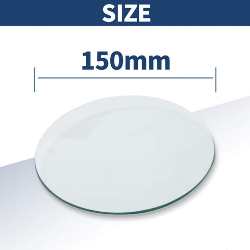 Watch Glass Beaker Cover Set, 6 Pcs Lab Glasses in 150mm, 100mm, 70mm for Science and Chemical Experiments