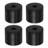 4pcs Rubber Spacer, 1.57 Inch OD Neoprene Round Anti Vibration Isolation Pads for Home, Cars, Boat Accessories (Black)