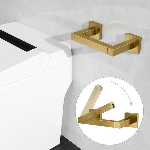 Commercial FEILERN Toilet Paper Holder Wall Mounted Post Pivoting Square Tissue Holders Roll Holder Hangers