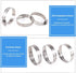 Glarks 20Pcs 304 Stainless Steel Worm Gear Hose Clamps Assortment Kit, 40-63MM Range for Plumbing