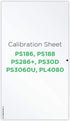 plustek Calibration Control Sheet - for PS286 Plus, PS186, PS188, PS30D, PS3060U, PL4080