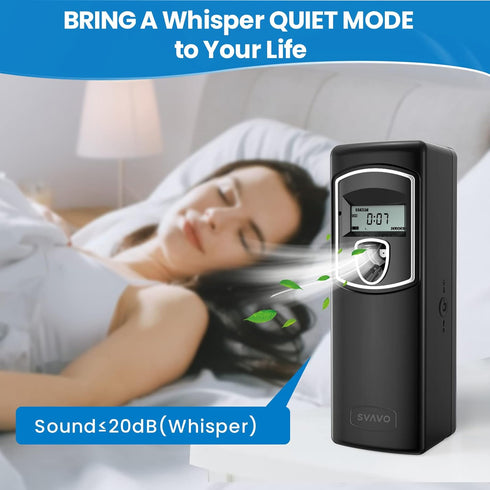 SVAVO Automatic LCD Fragrance Dispenser, Wall Mount/Free Standing, Programmable Aerosol Spray Perfume Dispenser