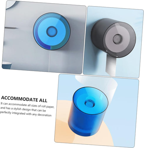 3pcs Holibanna Toilet Paper Holder Bathroom Tissue Storage Box Roll Paper Storage Rack for Modern Bathroom Random Color