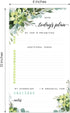 Boho Greenery Sticky Note Daily To-Do Planner, 50 Pages for Daily Tasks, Notes, Scheduling (6" x 10")