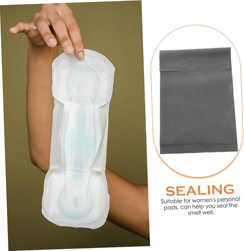 200pcs Packing BESTYASH Self Sealing Menstrual Disposal Bags Strong Adhesive Pouches for and Pads Odor-Blocking