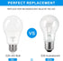 PARTPHONER A19 LED Light Bulbs, 60W Equivalent Efficient 9W, 900 Lumens, 3 Color Light Modes, Pack of 2