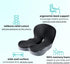 Kurbetts Orthopedic Cushion,Ergonomic Memory Foam L-Shaped Integrated Seat Cushions with Adjustable Strap,Ultra