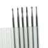 6 Pcs Tungsten Steel Engraving Router Bits, 3/32 Inch Shank Olive Amber Carving Drill Bits for Rotary Tool