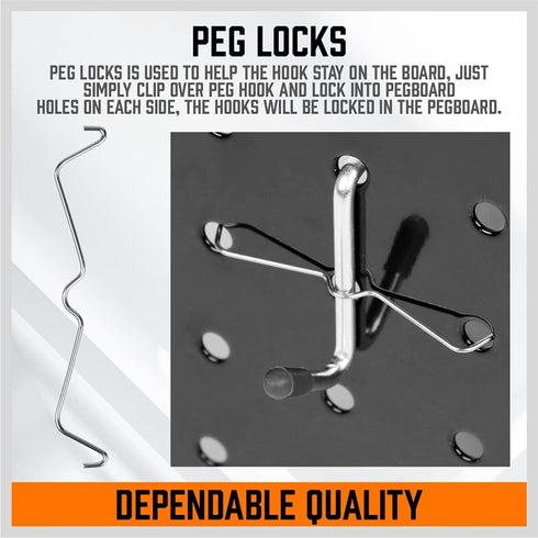 HORUSDY 150-Piece Pegboard Hooks Assortment with Pegboard Bins for Organizing Various Tools and Accessories