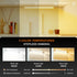 Dimmable Closet Counter Kitchen,Wardrobe,Shelf(20CM,White) Under Cabinet Lights Remote Control, Magnetic Lights,USB