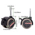 KYYQXSM Set 4 Brakes,2" 265lb,Double M8x38mm,with of Child Crib Caster Rubber Swivel Cot Castors with Furniture